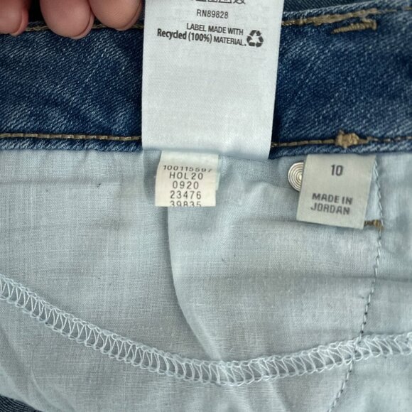 Style & Co. Straight Leg Patchwork Relaxed Denim Jeans Mid-Wash Pockets Women 10 - Picture 12 of 16